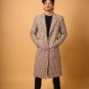 cream winter waistcoat for male