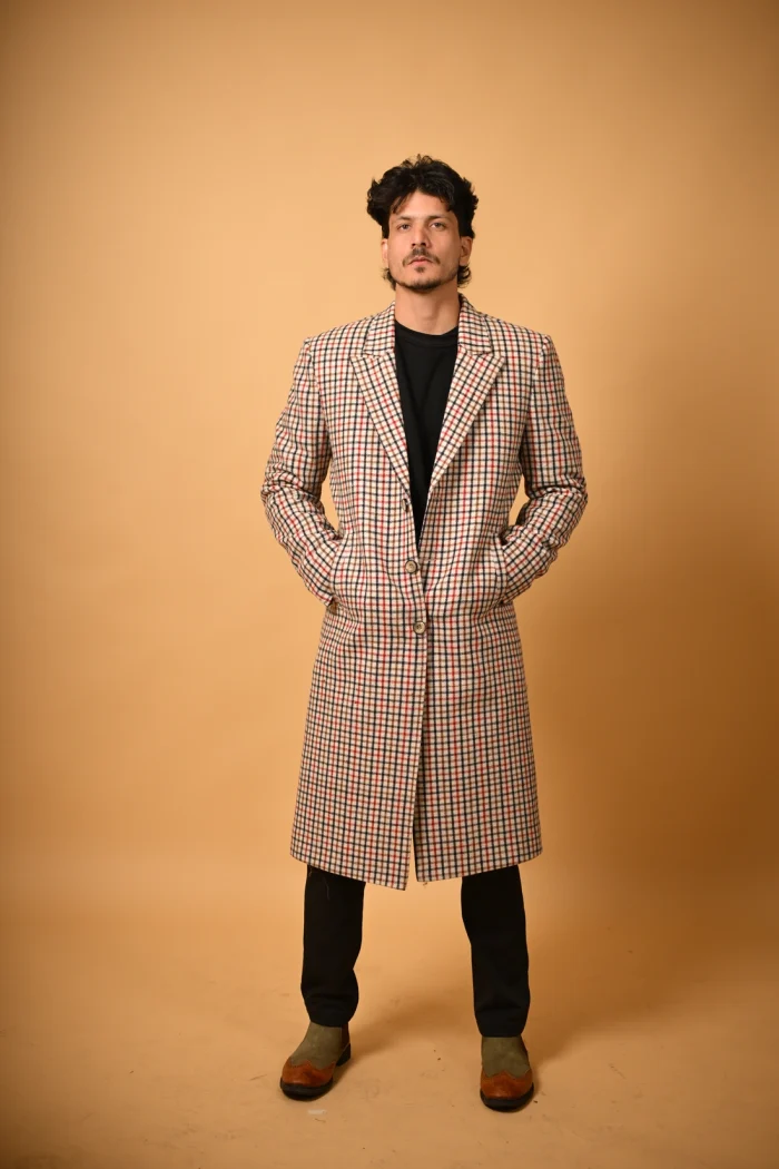 cream winter waistcoat for male