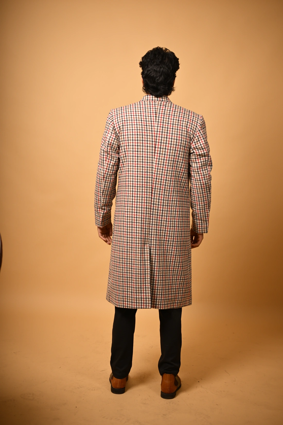 cream winter waistcoat for male