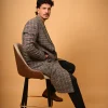 brown black overcoat for men