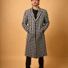black white overcoat for men