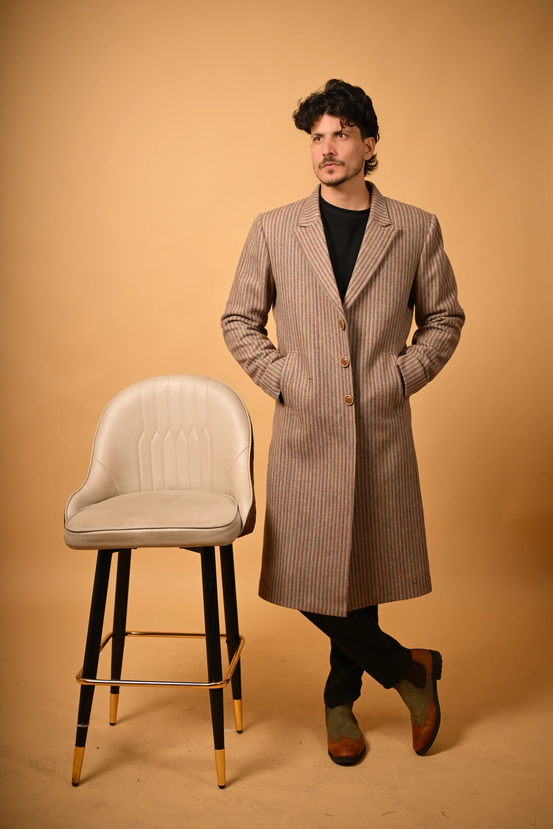 brown overcoat for men