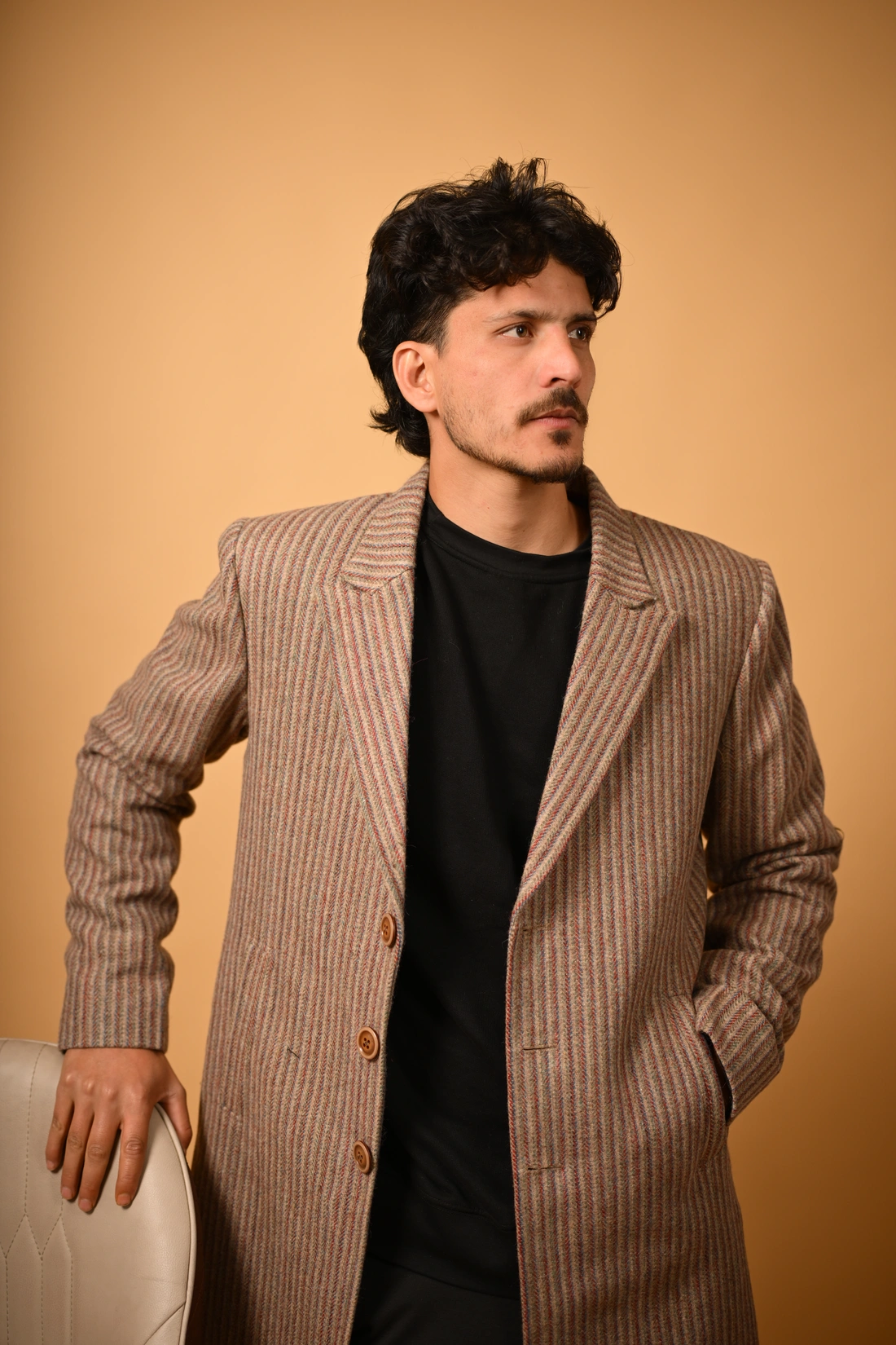 brown overcoat for men