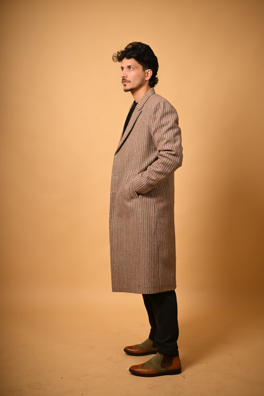 brown overcoat for men