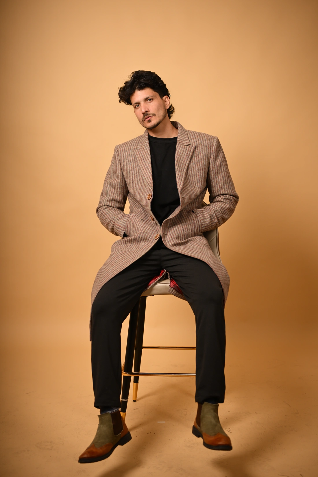brown overcoat for men