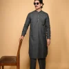 dark grey winter  jackan kameezz shalwar 