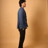navy blue winter blazer