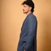 navy blue winter blazer for men