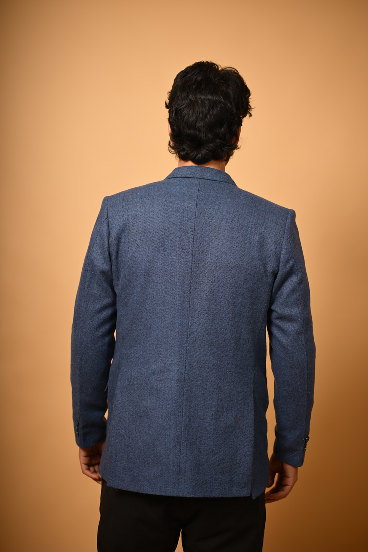 navy blue winter blazer