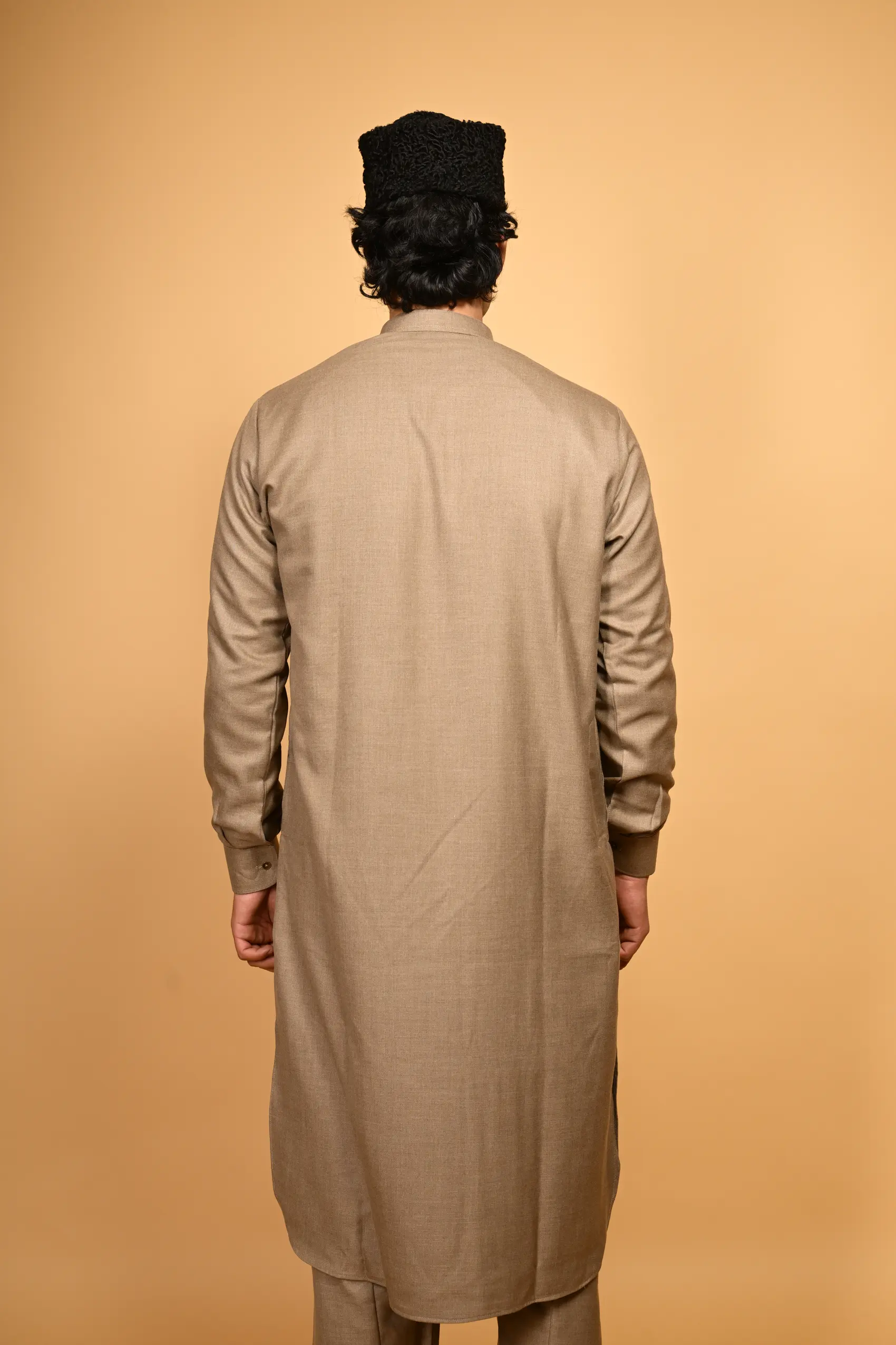 fawn winter jackan kameez shalwar for mens