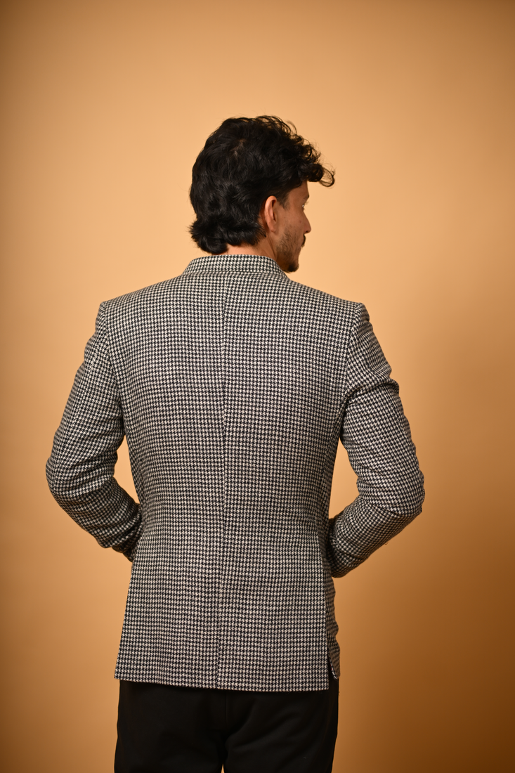 grey winter blazer for men
