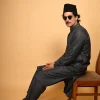 Greyish Blue Pathan Kameez Shalwar