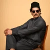 Greyish Blue Pathan Kameez Shalwar