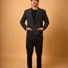 black winter woollen blazer for men