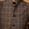 greyish  winter waist coat for men