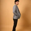 blue winter blazer for men