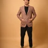brown winter blazer for men