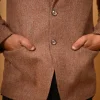 brown winter blazer for men