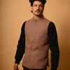 Herringbone waistcoat for men