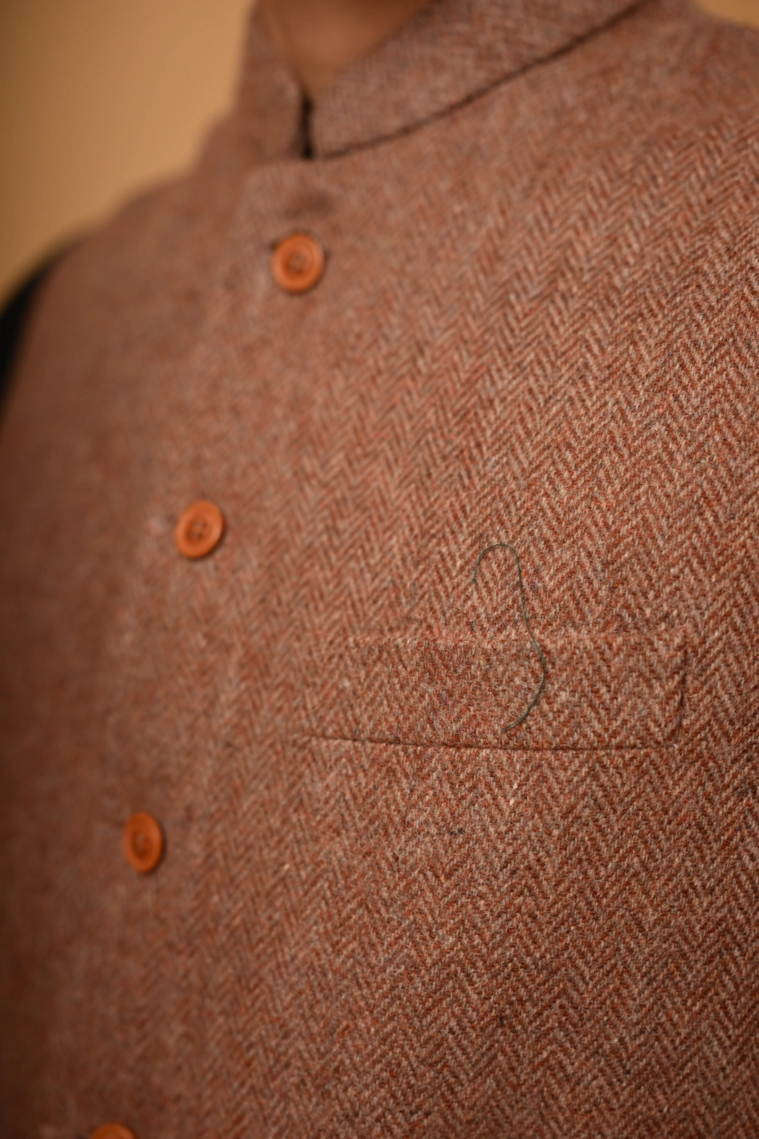 Herringbone Waistcoat for men