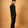 black winter woollen waistcoat for men