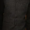 black winter woollen waistcoat for men