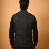 black winter woollen waistcoat for men