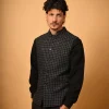 black winter woolen waist coat for boys