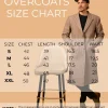 size chart overcoats