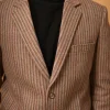 brown winter blazer for men