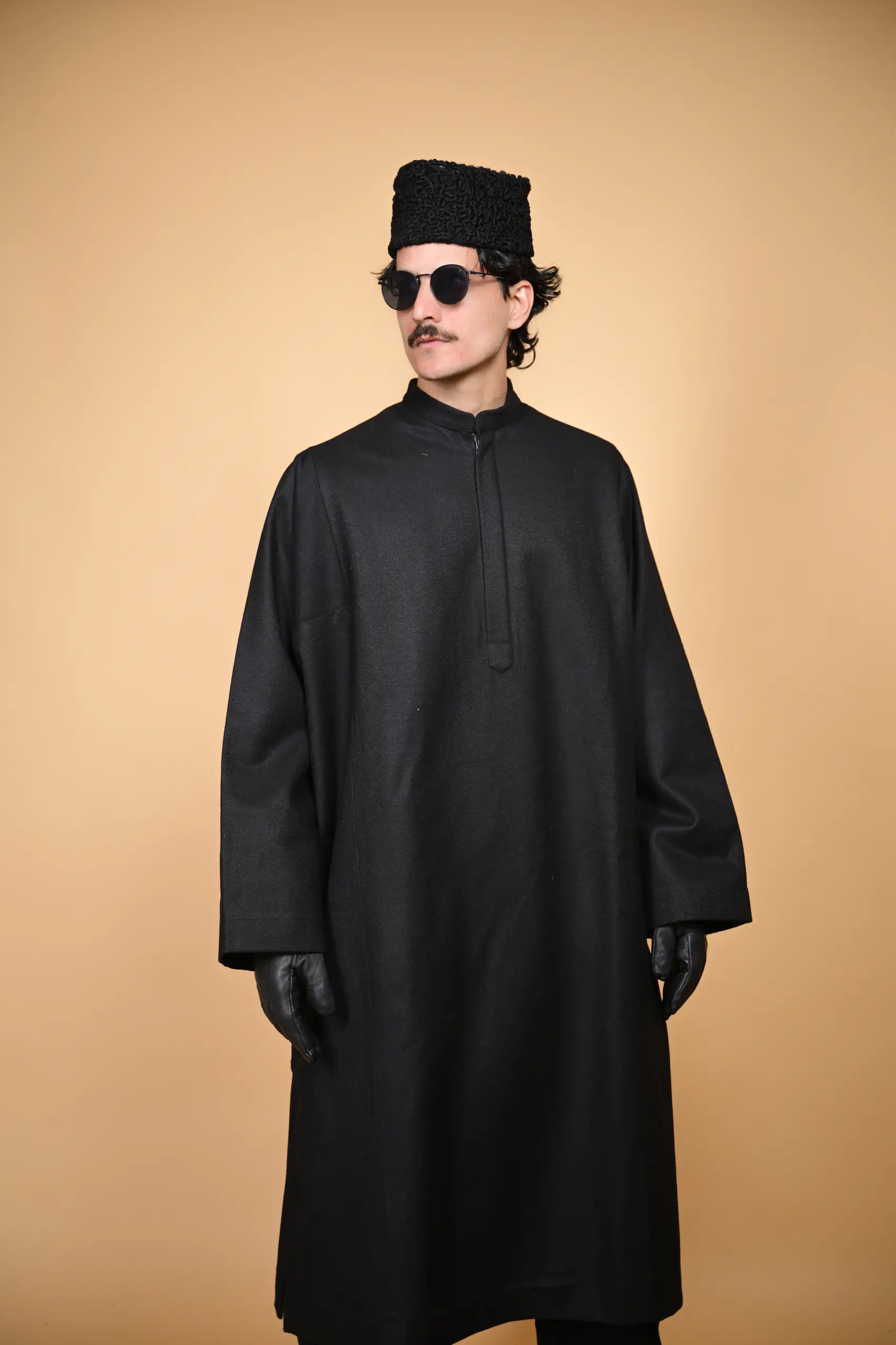 men wearing kashmiri firan