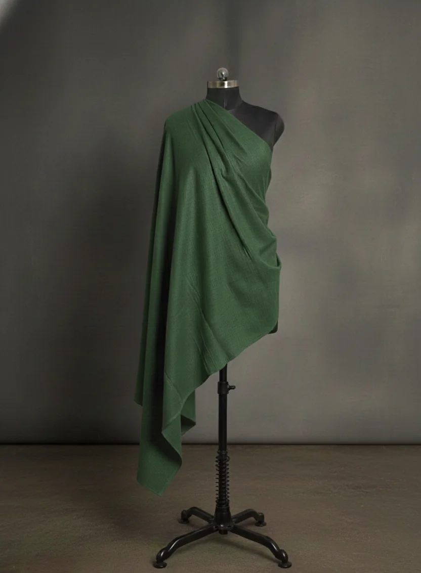 green colour pashmina shawl