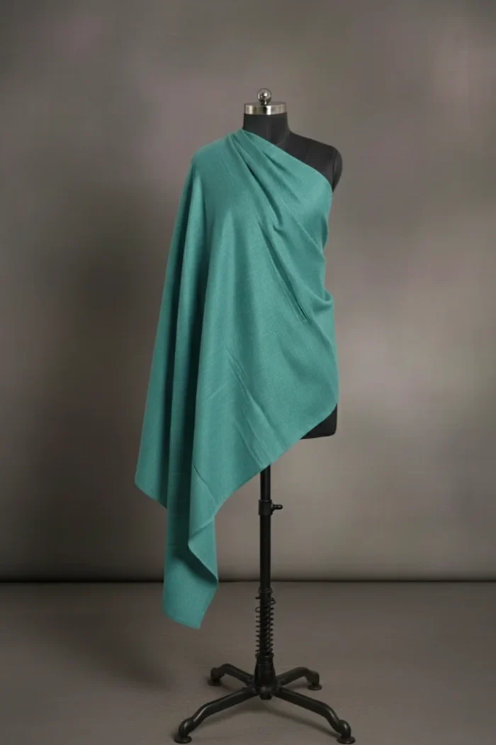 sea blue colour  Pure GI Pashmina cashmere shawl