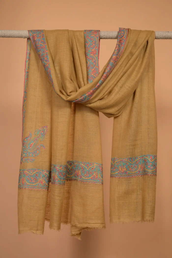  kashmiri pashmina  cashmere shawl  with embroidery