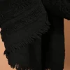 black woollen blanket