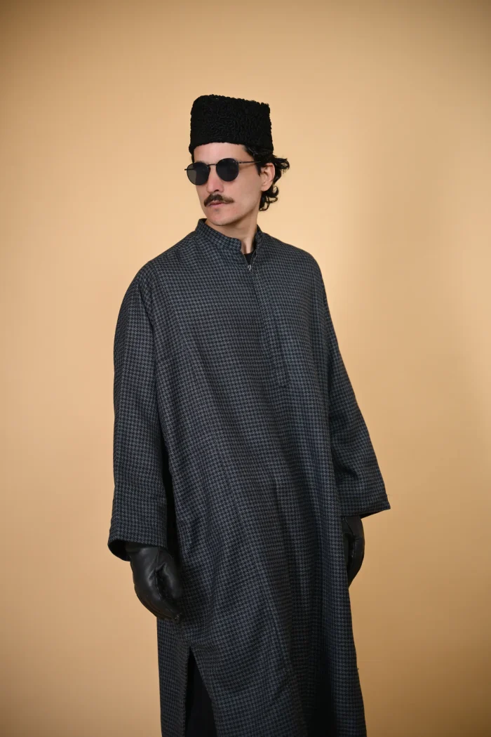 men wearing Kashmiri  pheran