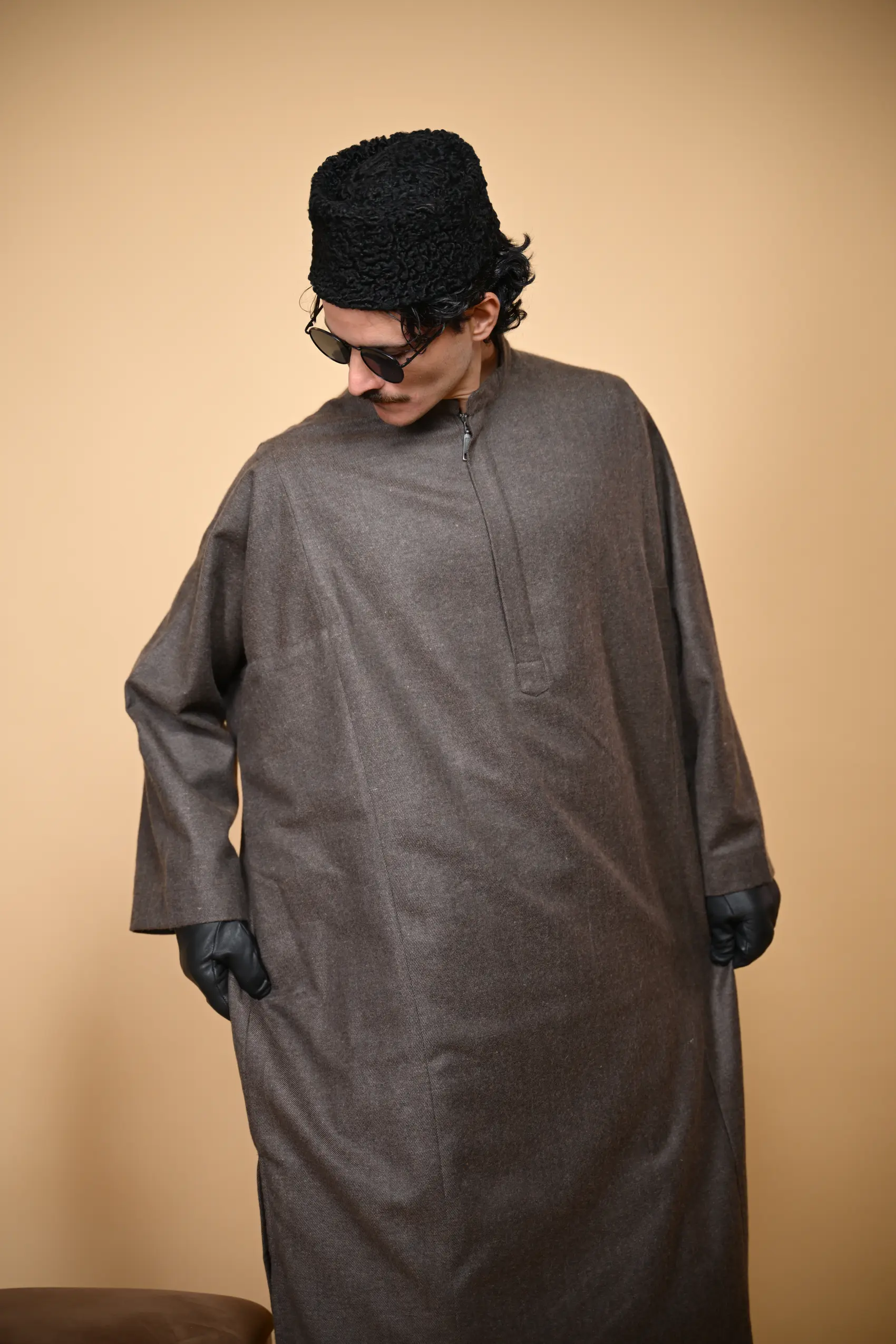 men wearing kashmiri firan