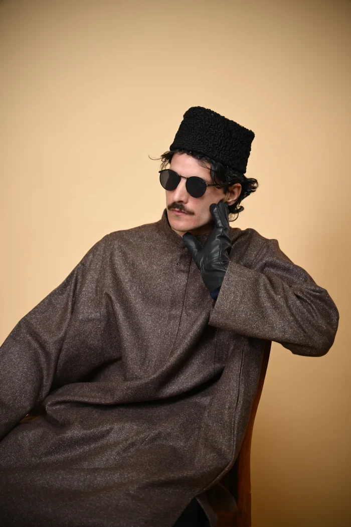 men wearing Kashmiri  pheran