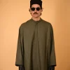 men wearing Kashmiri pheran