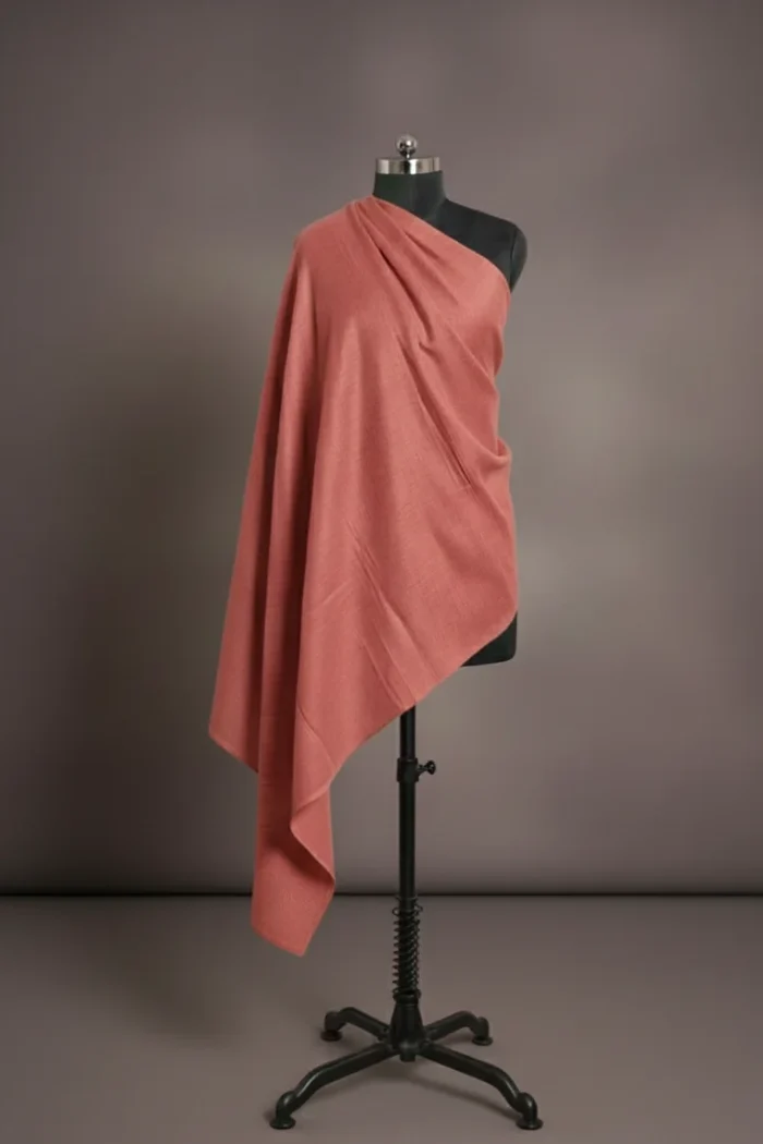 Light-Carmine-Pink Pure GI Pashmina cashmere shawl