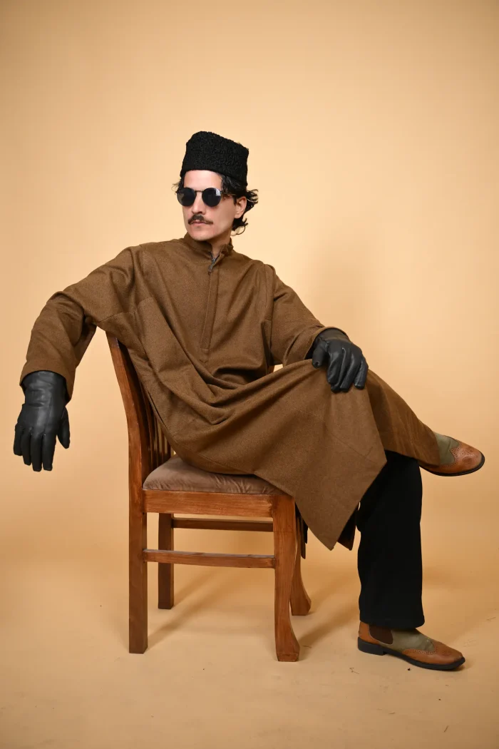 men wearing kashmiri firan