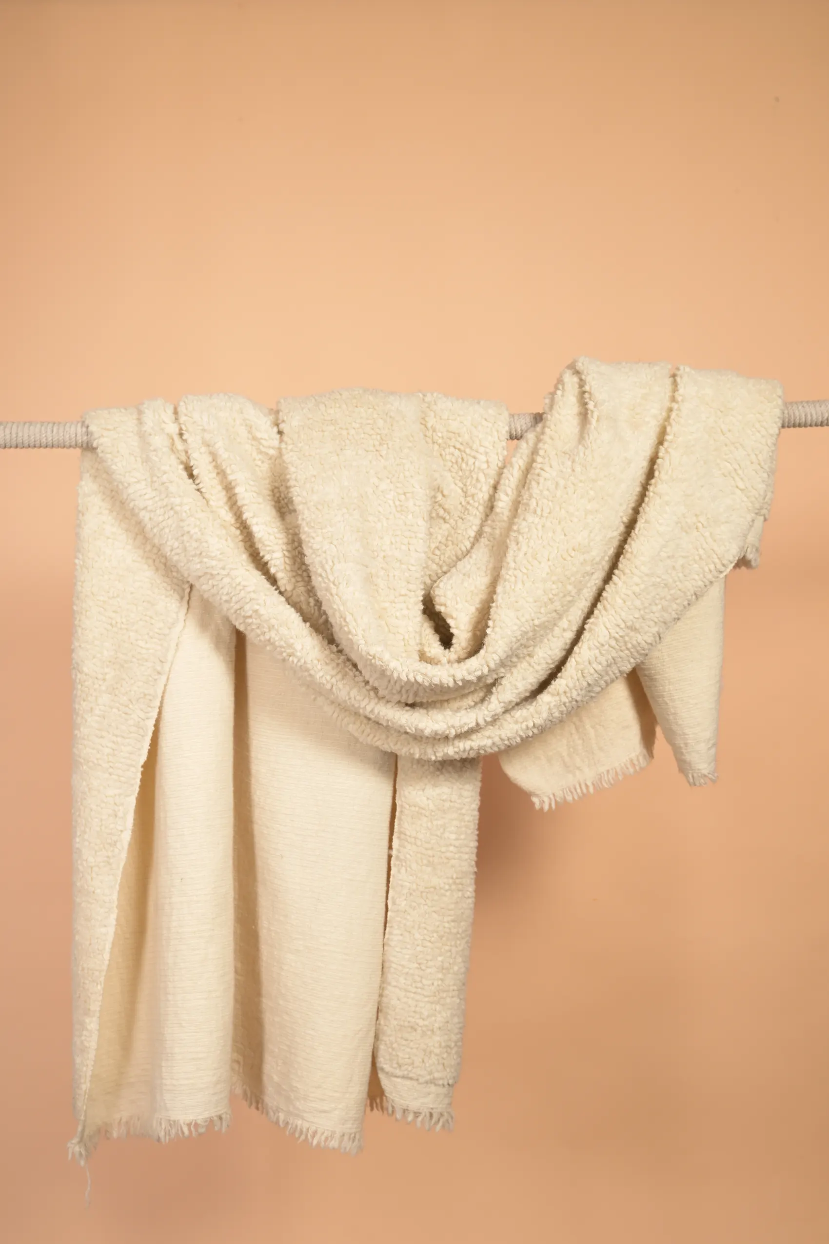 white woolen blanket