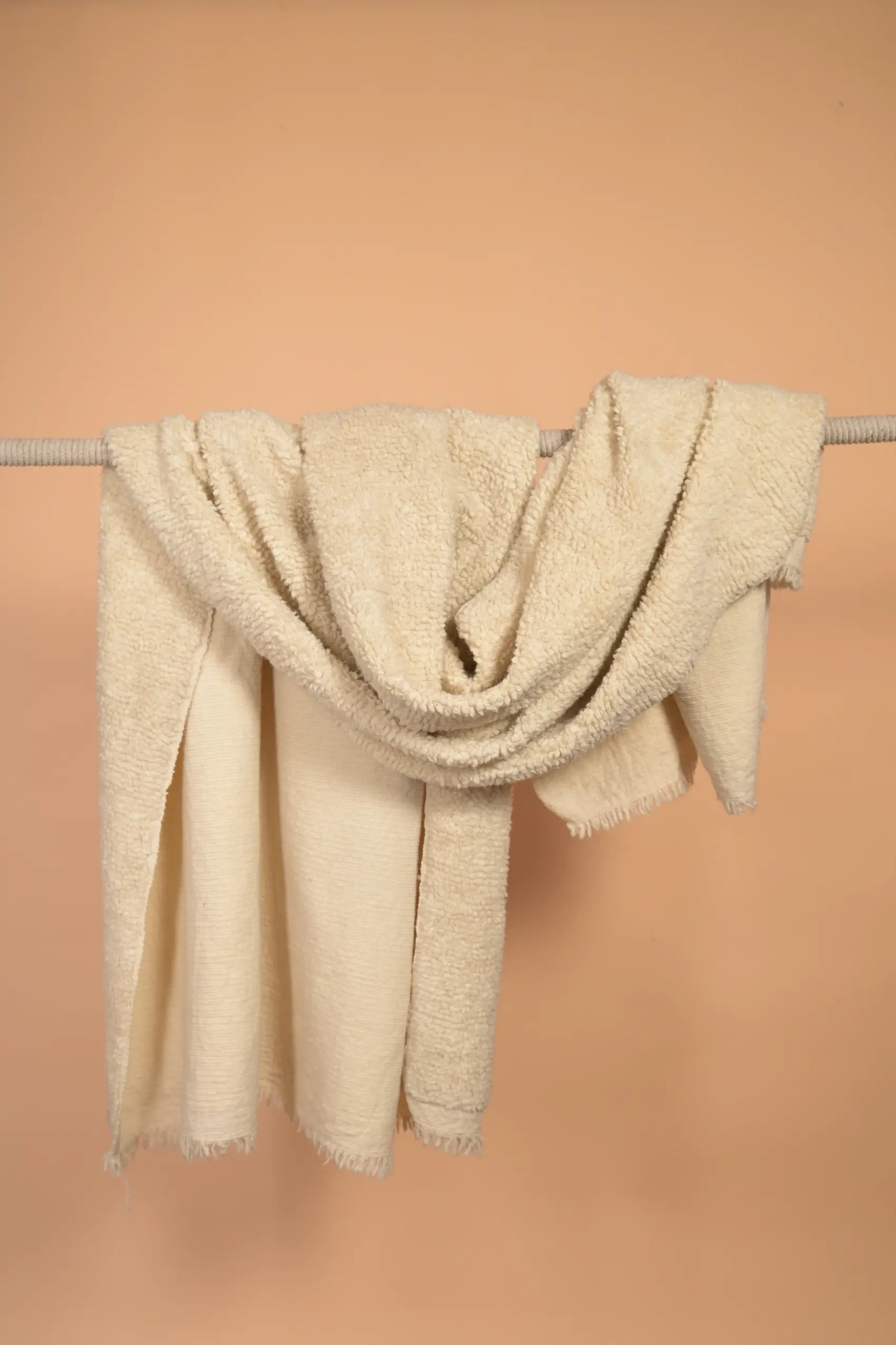 white woolen blanket