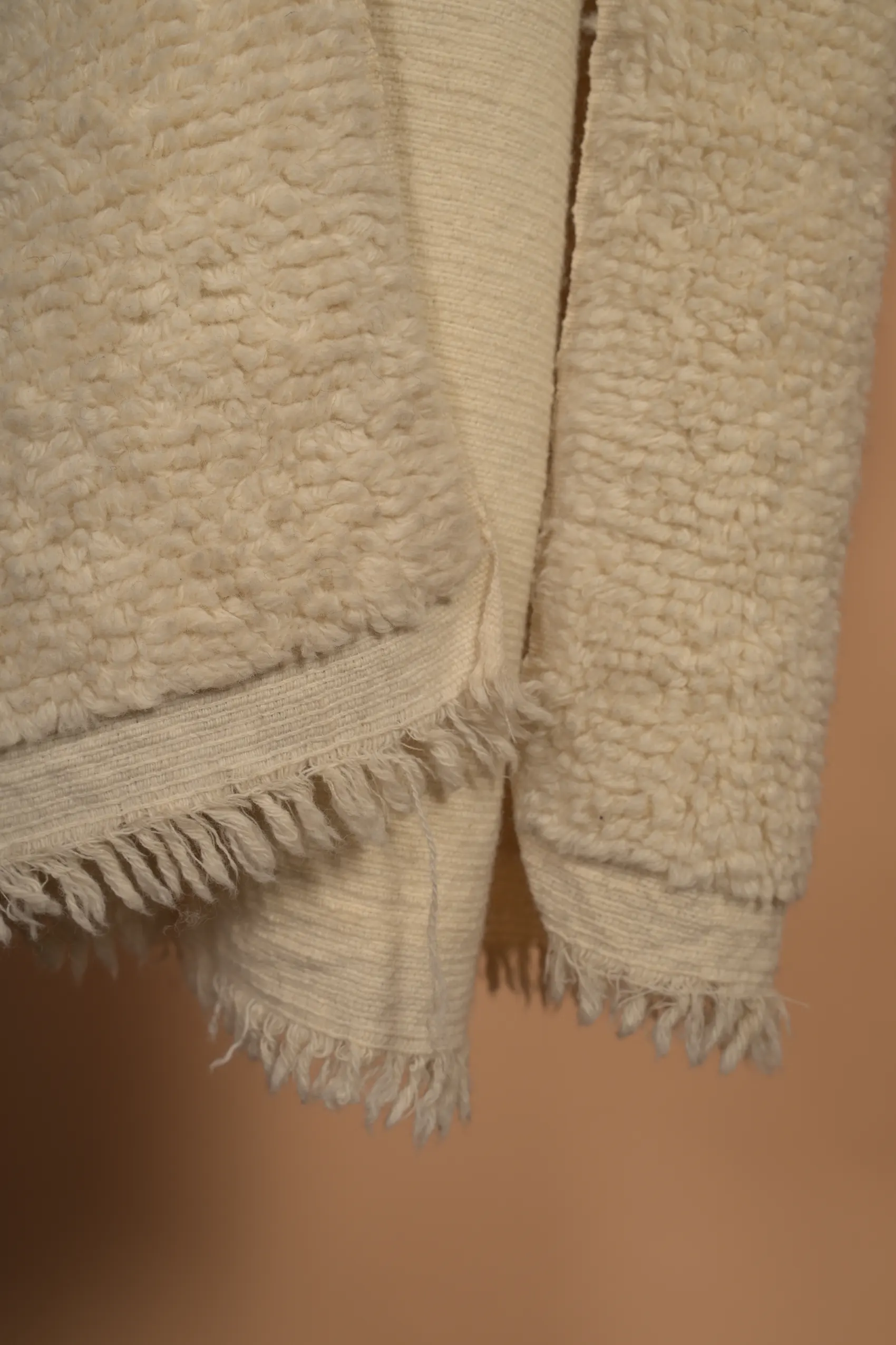 white woolen blanket