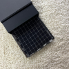 black with white micro check