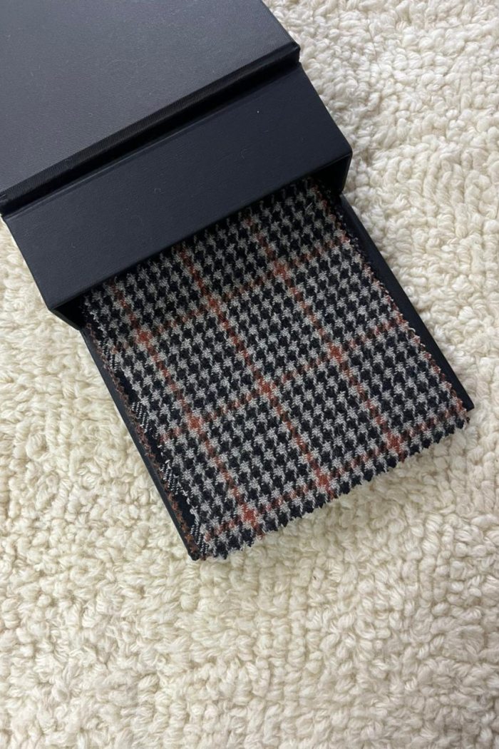 brown with black glen check