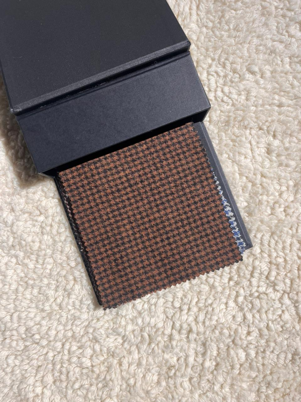 coffee brown houndstooth.