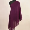 deep purple color   Pure GI Pashmina cashmere  stole