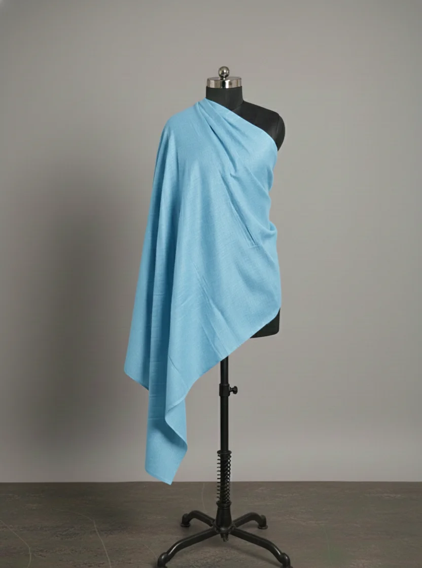 light blue colour pashmina