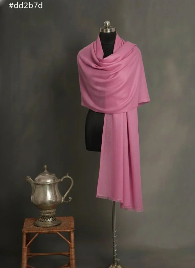pink scarfs GI-certified Pashmina